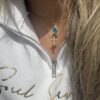 French Vintage Marian Medal of Grace Necklace - Image 2