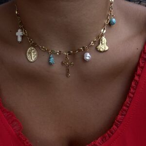 Peace & Love Charm Necklace