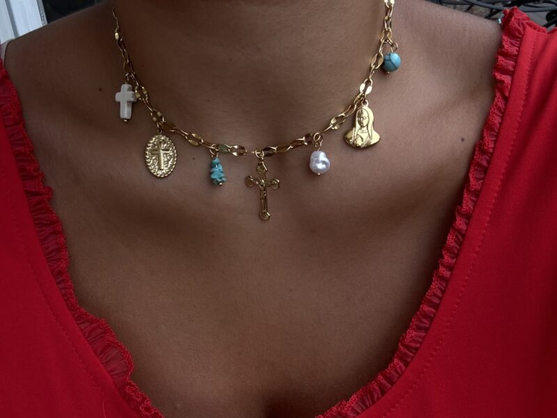 Peace & Love Charm Necklace