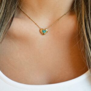Oceanus Turquoise heart Necklace